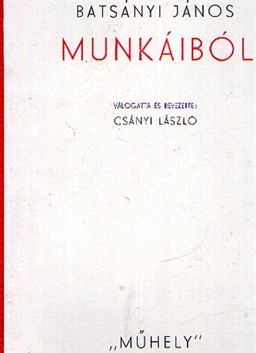 Cs�nyi L�szl�  (szerk.) - Bats�nyi J�nos munk�ib�l