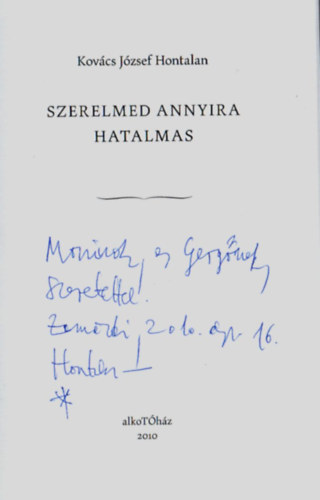 Kovács József Hontalan - Szerelmed annyira hatalmas