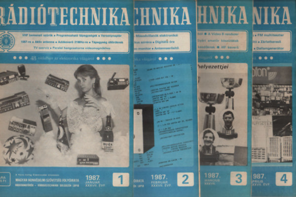 B�kei Ferenc - R�di�technika 1987. teljes �vfolyam (1-12. sz�monk�nt)