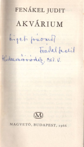 Akvárium - dedikált