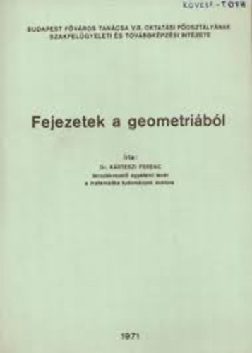 Krteszi Ferenc - Fejezetek a geometribl