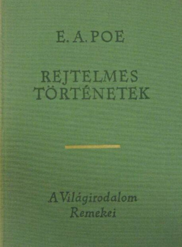 Edgr Allan Poe - Rejtelmes trtnetek-Mystery stories