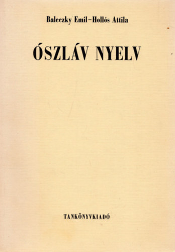 Baleczky Emil-Hols Attila - szlv nyelv