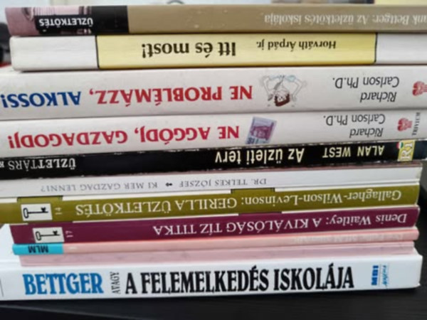 Sikeres üzeletkötés és pszihológiai -meggyőzés művészete könyvcsomag (11db)