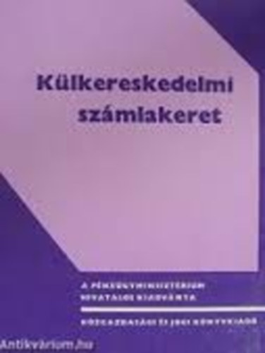 K�lkereskedelmi sz�mlakeret