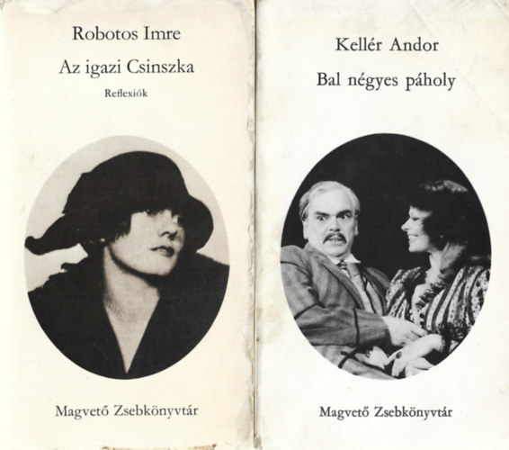 2 db Magvető Zsebkönyvtár, Robotos Imre: Az igazi Csinszka, Kellér Andor: Bal négyes páholy