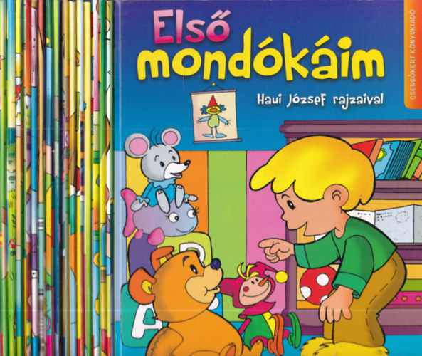 Rang�n� Lovas �gnes, J�zsef Attila, M�ricz Zsigmond Szamosi Kitty  (szerk.) - 7 db kem�nylapos leporell�: Els� mond�k�im + Els� dalocsk�im + Az okos kecskegid�k + Jancsi �s Juliska + Altat� + Els� altat�im + Els� versik�im + A t�r�k �s a tehenek