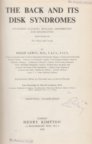 MD Philip Lewin - The Back and Its Disk syndromes