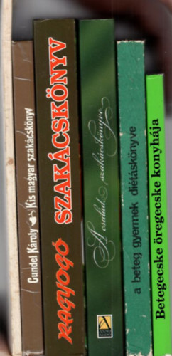 dr. S. Deli Magda, Verhóczki István , Gundel Károly, Leo Sillner Bach Katalin (szerk.) - 6 db Szakácskönyv: Betegecske öregecske konyhája + A beteg gyermek diétáskönyve + A család szakácskönyve + Ragyogó szakácskönyv + Kis magyar szakácskönyv + Fokhagyma a gyógyító csoda