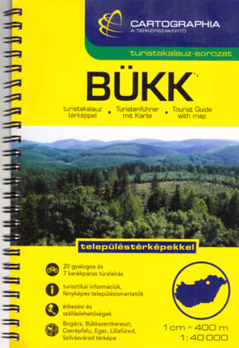 Bükk turistakalauz térképpel 1:40 000