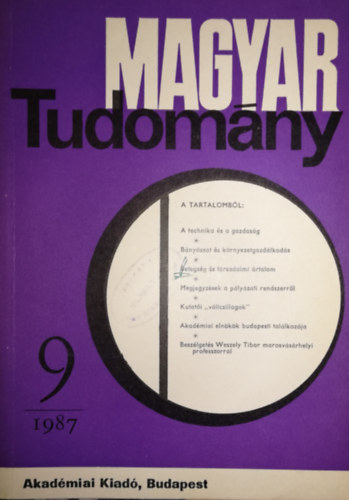 Magyar tudomny 1987/9