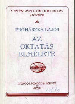 Prohszka Lajos - Az oktats elmlete