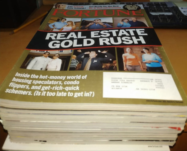14 db Fortune Magazin 2005-2006 évből, angol nyelvű, szórványszámok