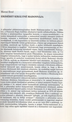 Marosi Ern� - Erzs�bet kir�lyn� madonn�ja- K�l�nlenyomat