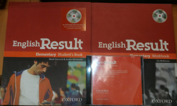 Joe McKenna, Mark Hancock, Annie McDonald - 2 db English Result Elementary: Student's Book + Workbook (+ Answer Key Booklet)