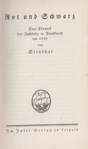 Stendhal - Rot und schwarz