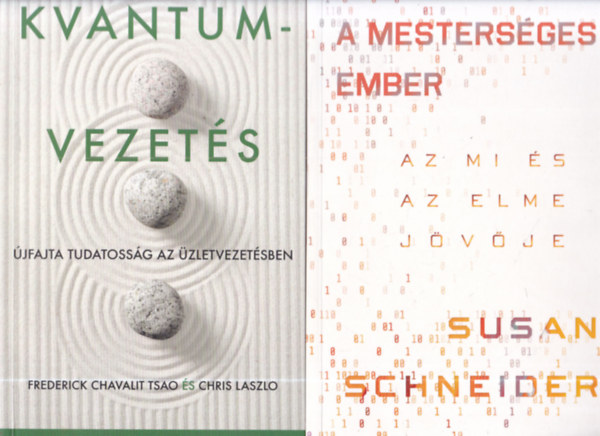 Frederick Chavalit Tsao, Chris Laszlo Susan Schneider - 2 db menedzsment könyv: A mesterséges ember - Az MI és az elme jövője + Kvantumvezetés - Újfajta tudatosság az üzletvezetésben