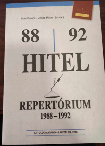 Jns Rbert  (szerk.) Hzi Balzs (szerk.) - Hitel repertrium 1988-1992