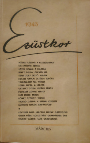 Thurz� G�bor - Ez�stkor 1943 m�rcius