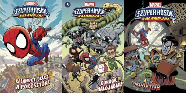 Jim McCann - 3 db Marvel szuperhsk kalandjai:  Kalandot jelez a pksztn! +  Gondok hljban! + A Pkdoktor!
