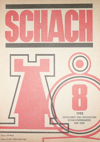 Reinhart Fuchs  (szerk.) - Schach 36. Jahrgang 8.