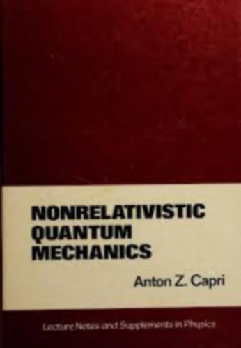 Nonrelativistic quantum mechanics