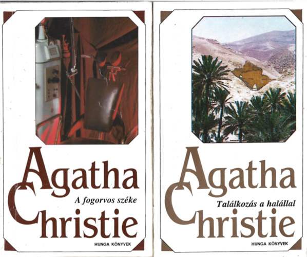 Agatha Christie - 2 db könyv, A fogorvos széke, Találkozás a halállal