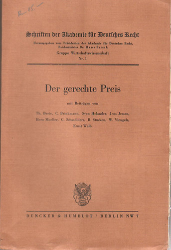 Der gerechte Preis
