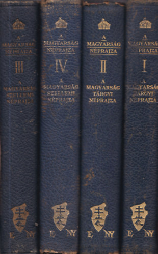 Bátky Zsigmond - Győrffy István - Viski Károly - A magyarság néprajza I-IV. (A magyarság tárgyi néprajza I-II + A magyarság szellemi néprajza III-IV - Nem reprint)