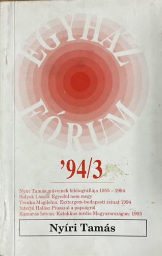 Egyházfórum '94/3