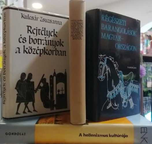 Anna Swiderkowna - 4 db-os könyvcsomag, művelődéstörténet: A hellenizmus kultúrája+ A római nép története a város alapításától+ Régészeti barangolások Magyarországon+ Relytélyek és botrányok a középkorban