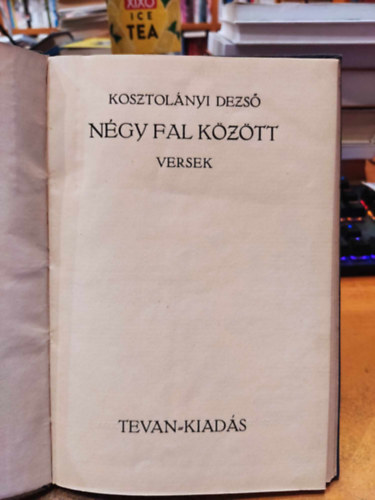 Kosztolnyi Dezs - Ngy fal kztt - els kiads 1917 - Kosztolnyi els megjelent ktete