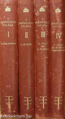 Dr. Wodetzky J�zsef - A term�szet vil�ga I-IV. A CSILLAGOS �G - A L�GK�R - A F�LD �S A TENGER - A F�LD �S AZ �LET T�RT�NETE - A KIR�LYI MAGYAR TERM�SZETTUDOM�NYI T�RSULAT SZ�Z�VES FENN�LL�S�NAK EML�K�RE