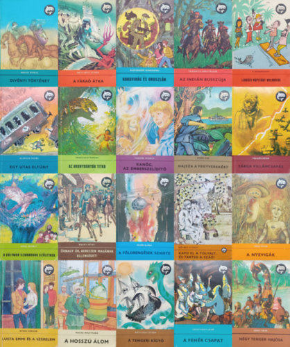 Aleksander Minkowski, Breszt Borisz, Padisák Mihály, A. Nyekraszov, Maciej Wojtyszko, Ráth-Végh István, Teknős Péter, Doán Giói, Tőke Péter, Alaksza Tamás, Dáné Tibor, Simai Mihály, Sze - 20 db Delfin könyv: Kardvirág és oroszlán + Divényi történet + Kanóc, az emberszelídítő + Linkóci kapitány kalandjai + A hosszú álom + A tengeri kígyó + Sárga villámcsapás + Hajsza a fegyverekért + A nyevigák + Egy utas eltűn