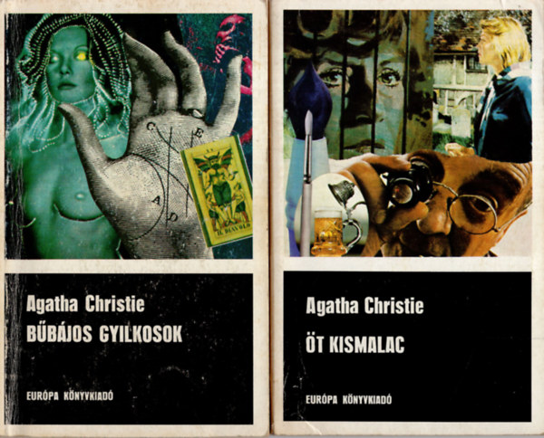 Agatha Christie - 2 db  Agatha Christie k�nyv  (  �t Kismalac + B�b�jos gyilkosok )