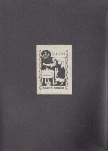 Ex Libris Kozma Andor klt (eredeti nyomat)