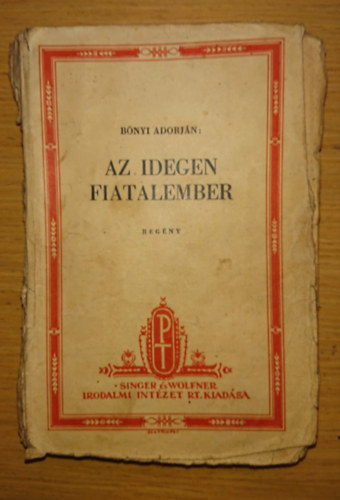 Bnyi Adorjn - Az idegen fiatalember