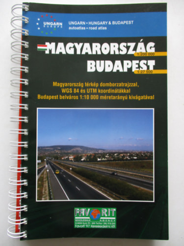 Autatlasz Magyarorszg 1: 200 000, Budapest 1: 27 500