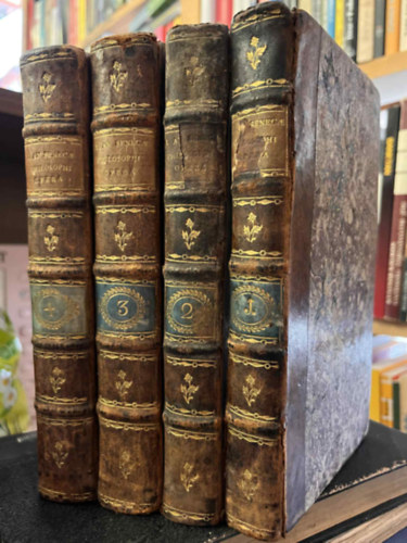 Seneca - L. Annaei Senecae Philosophi opera. I-IV. (teljes) 1782