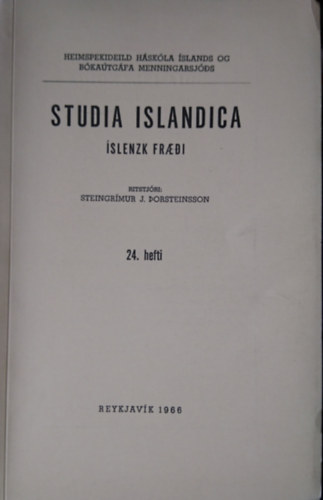 �lafur Halld�rsson - Helgafellsbaekur fornar (Studia Islandica 24.)