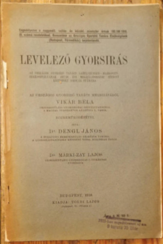 Dr. Dengl Jnos - Levelez gyorsrs