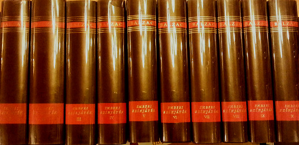 Balzac - Emberi színjáték I-X. (Számozott, bőr)