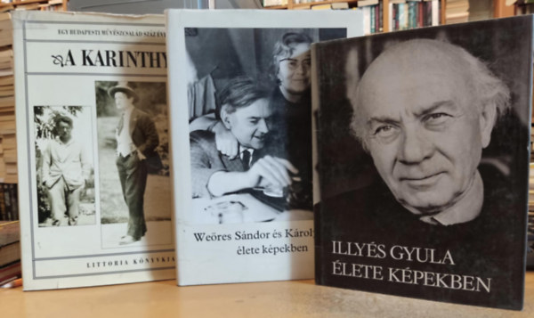 Sznt Tibor, Weres Sndor, Krolyi Amy, Hubay Mikls Illys Gyula - 3 db Illys Gyula lete kpekben + Weres Sndor s Krolyi Amy lete kpekben + A Karinthyak (Egy Budapesti mvszcsald szz ve kpekben)