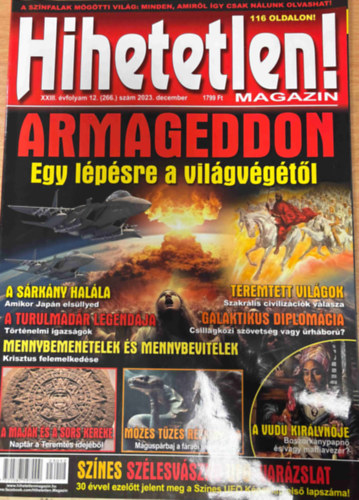 Hihetetlen! magazin XXIII. �vfolyam 12. (266.) sz�m 2023. december