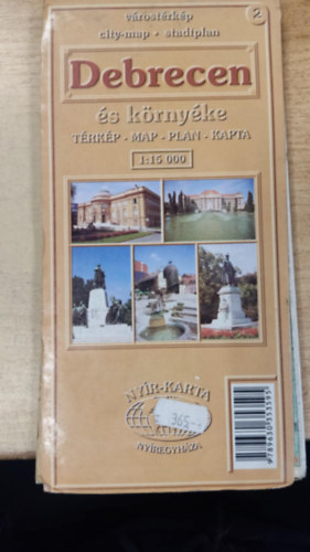 Debrecen s krnyke vrostrkp 1:15000