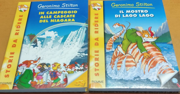 Geronimo Stilton - 2 db Storie da Ridere: In Campeggio alle Castate del Niagara + Il Mostro di Lago Lago