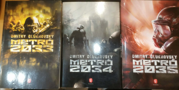 Dmitry Glukhovsky - 3 db sci-fi regény a Metró 2033 Univerzumból: Metró 2033 + Metró 2034 + Metró 2035