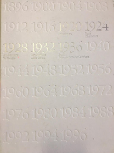 100 years of the olympic games of modern times (1920-1936)