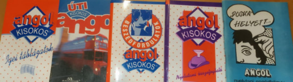 Animus Kiad - 5 db Angol Kisokos Igei tblzatok; Angol kisokos Nyelvtani sszefoglal; Angol kisokos beszdfordulatok; Angol ti kisokos; "Puska" helyett Angol nyelvtani segdknyv tanulknak