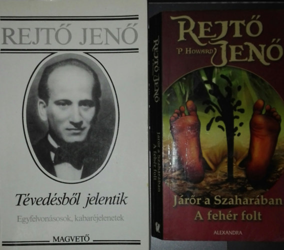 Rejt Jen - 2db Rejt Jen knyv - Jrr a Szaharn, Fehr folt (egybe); Tvedsbl jelentik